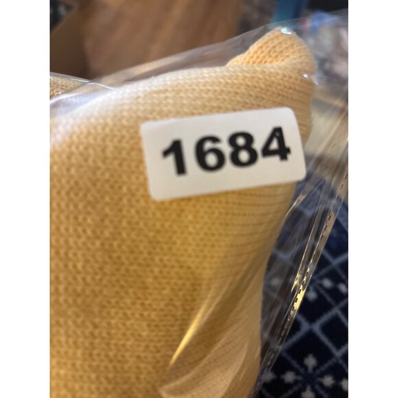 Vineyard Vines XL Yellow Half-Zip Sweater By Shep & Ian 100% Cotton Ribbed Colla - Picture 13 of 13